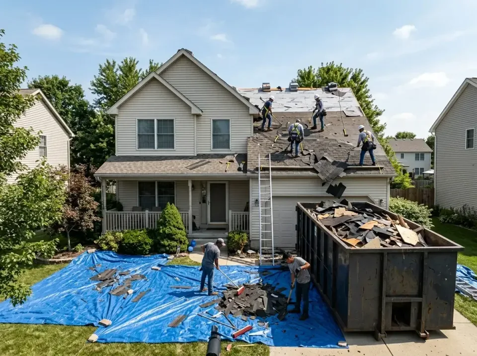 roof-replacement-debris-remova-004 — frequently asked questions, Cheapest Dumpster Rentals in Troy, IL